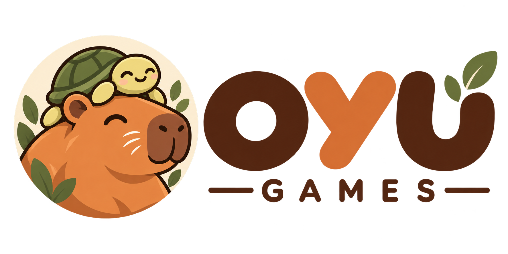 OYU Games — capybara and turtle mascots